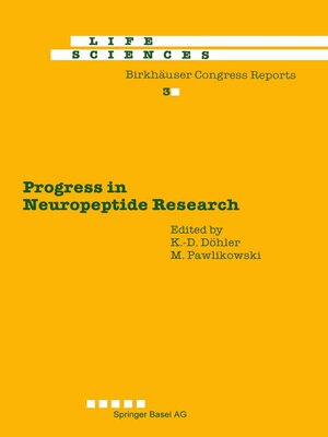 cover image of Progress in Neuropeptide Research